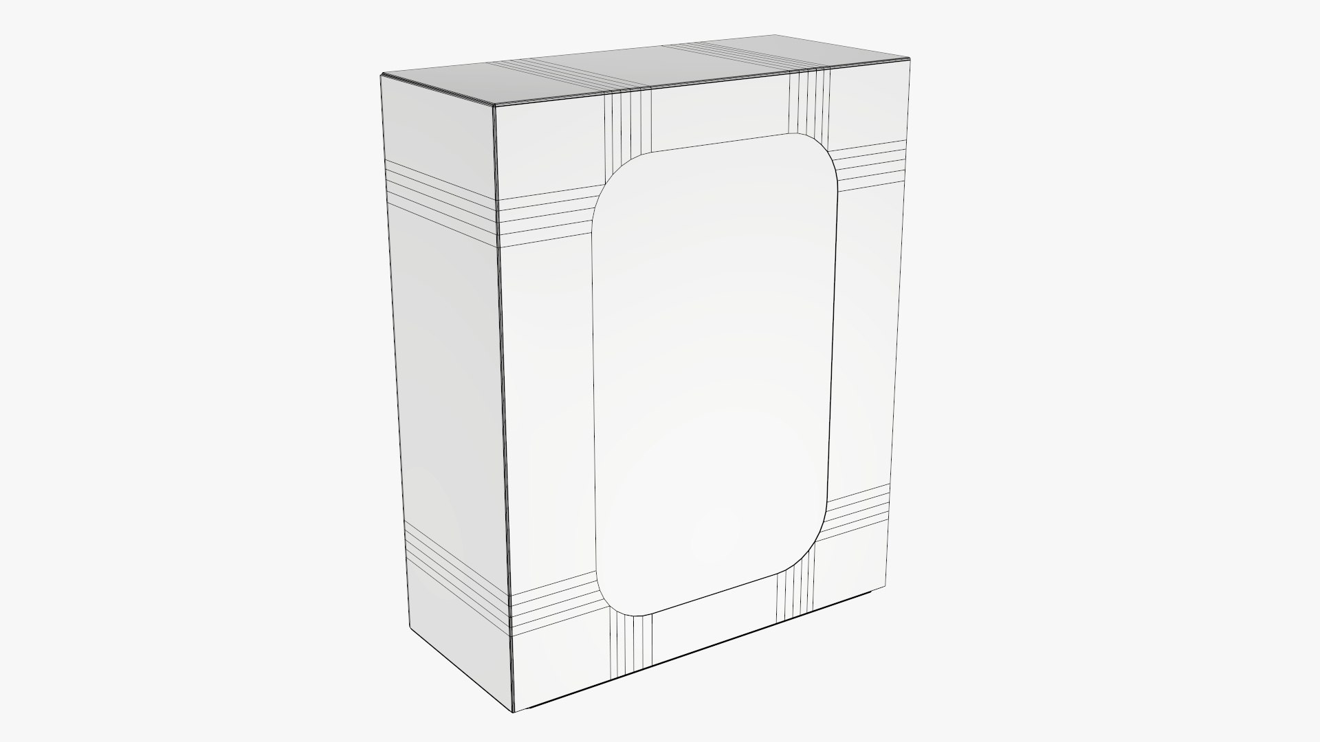 Cardboard box window model - TurboSquid 1593046