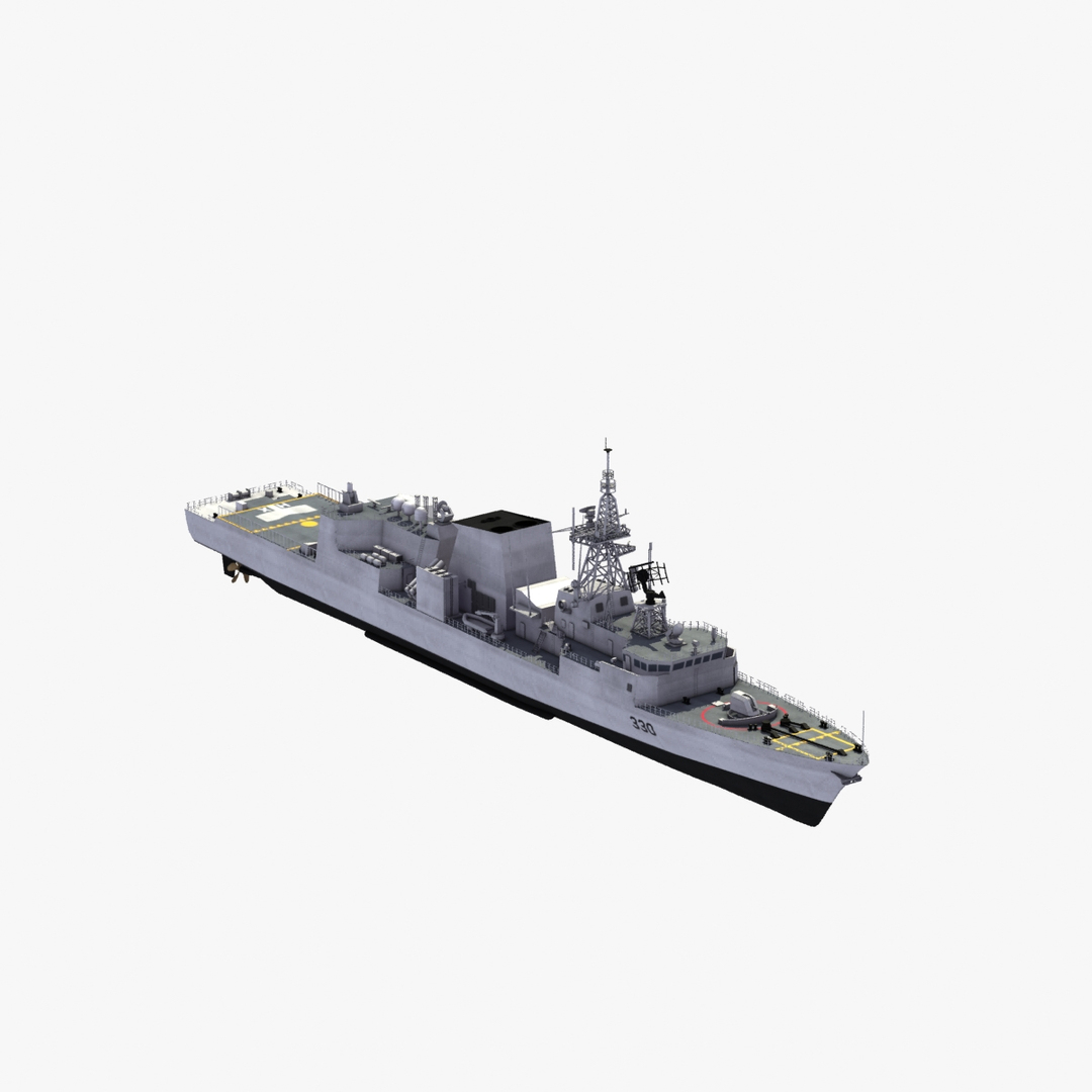 Halifax Class Frigate 3d Model