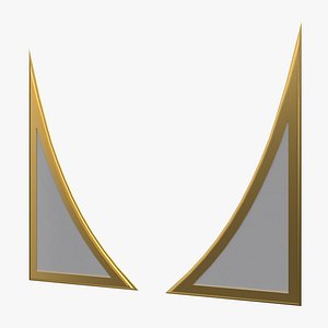 Plaster Decorative Bow DS342 3D