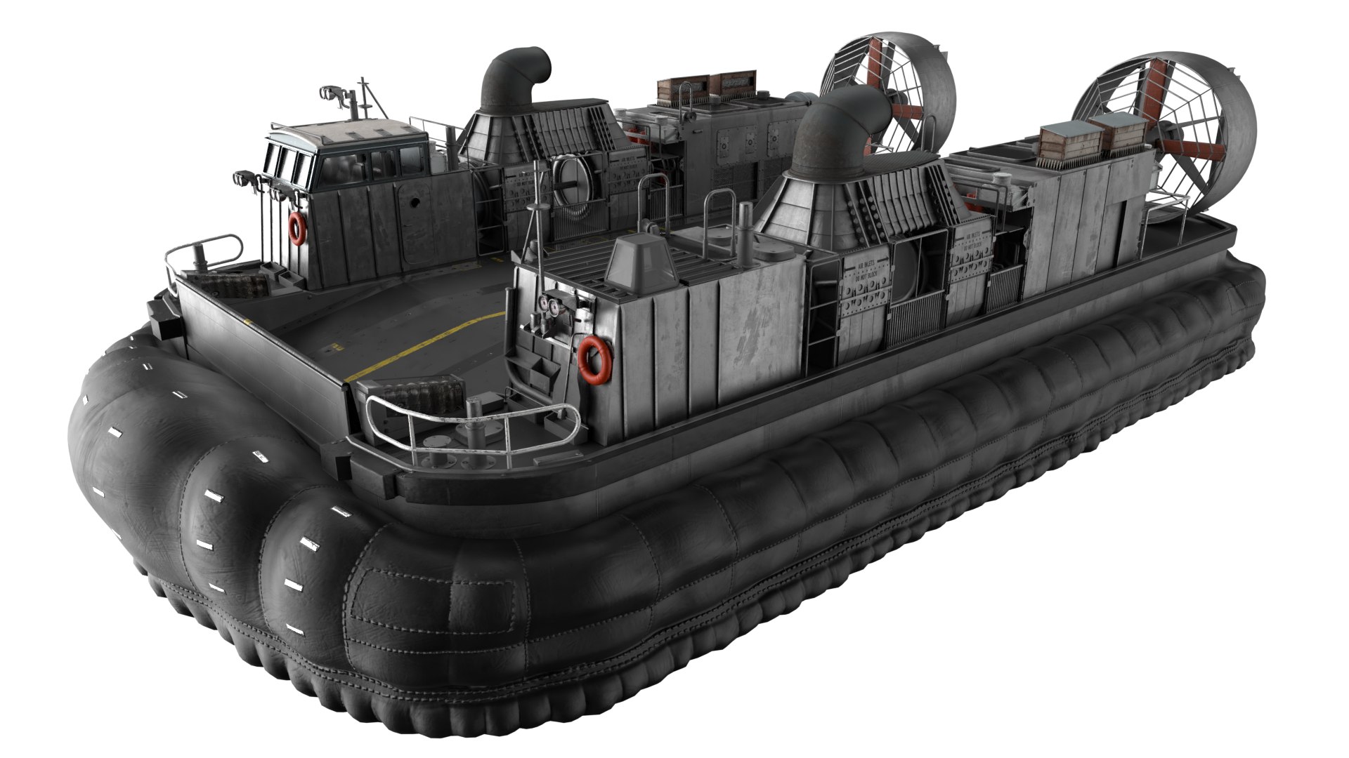 LCAC - Landing Craft Air Cushion - Modelled Cab Interior 3D ...
