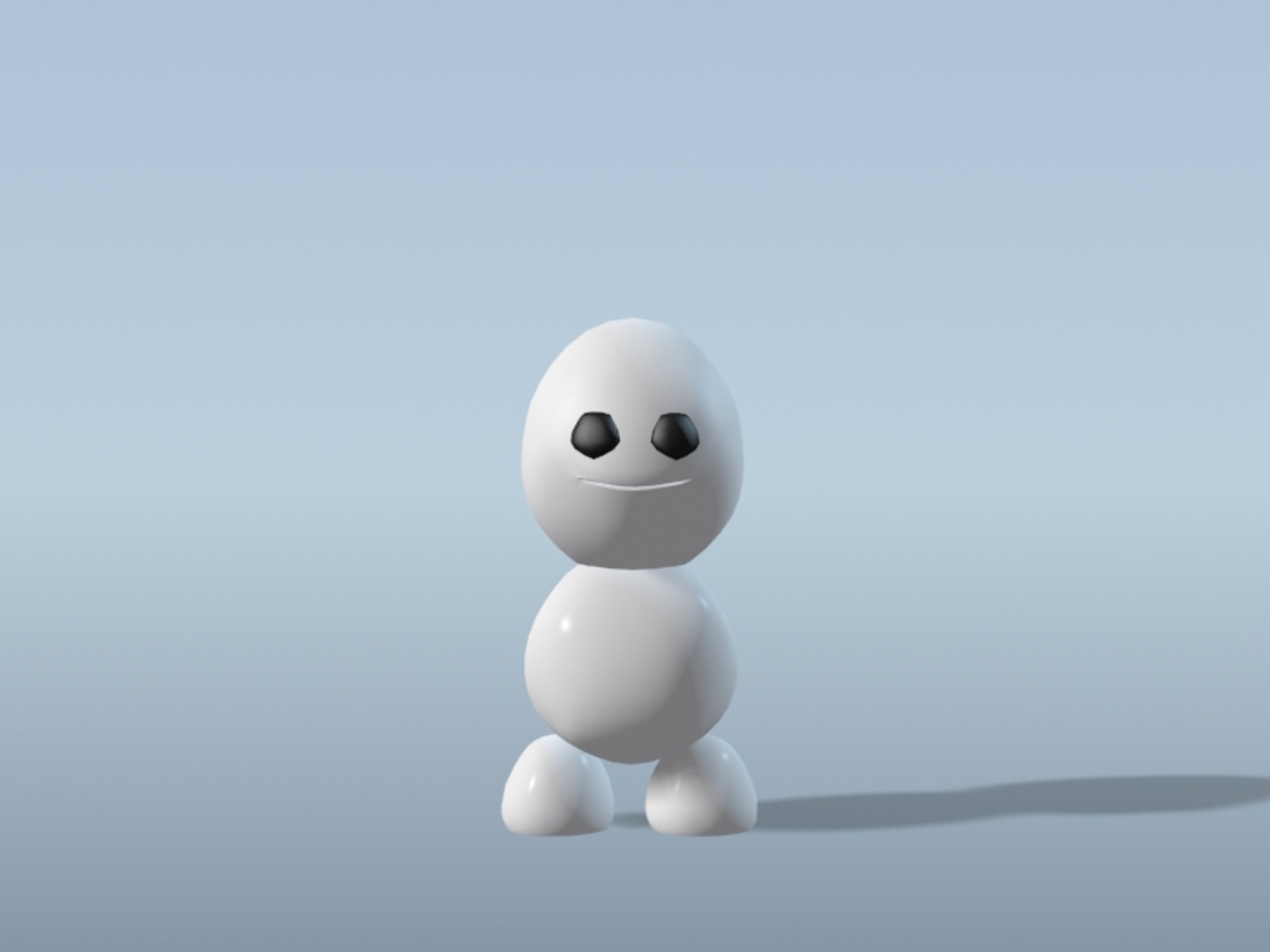 Little Snowgie Modeled 3d Max