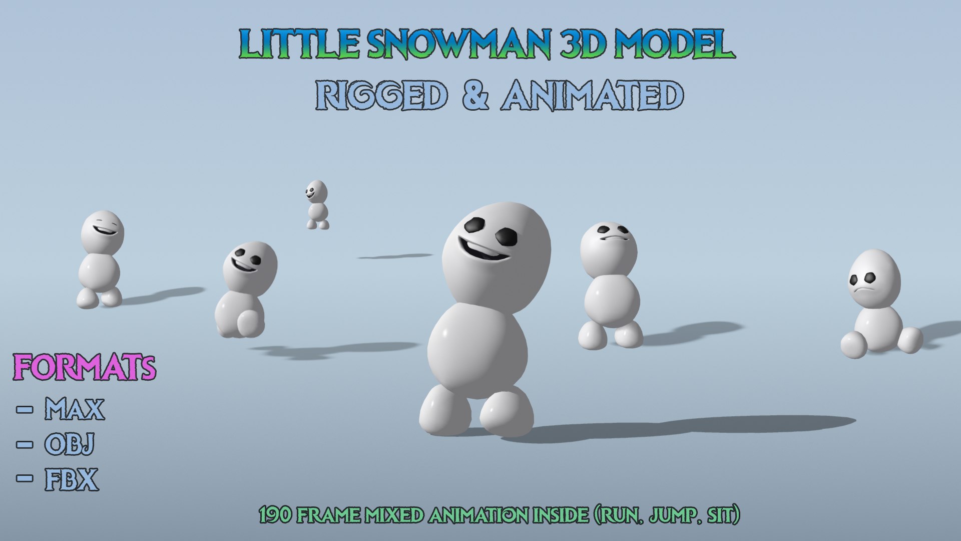 little snowgie modeled 3d max