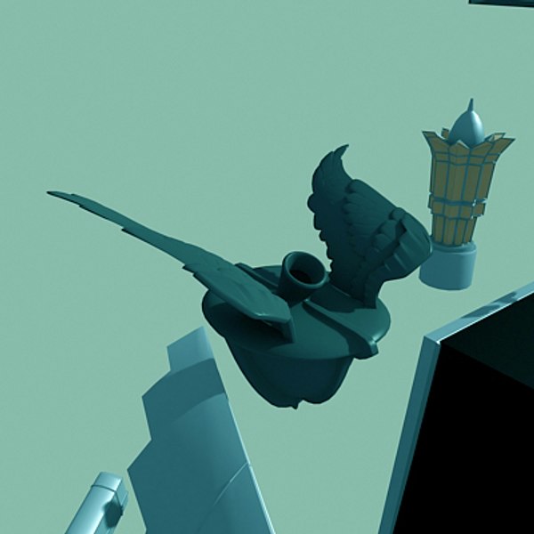 3d model art deco chrysler building