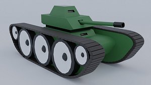 Tank Low Poly 1