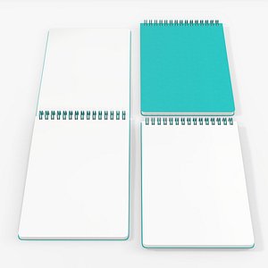 Sketchbooks with spiral on top
