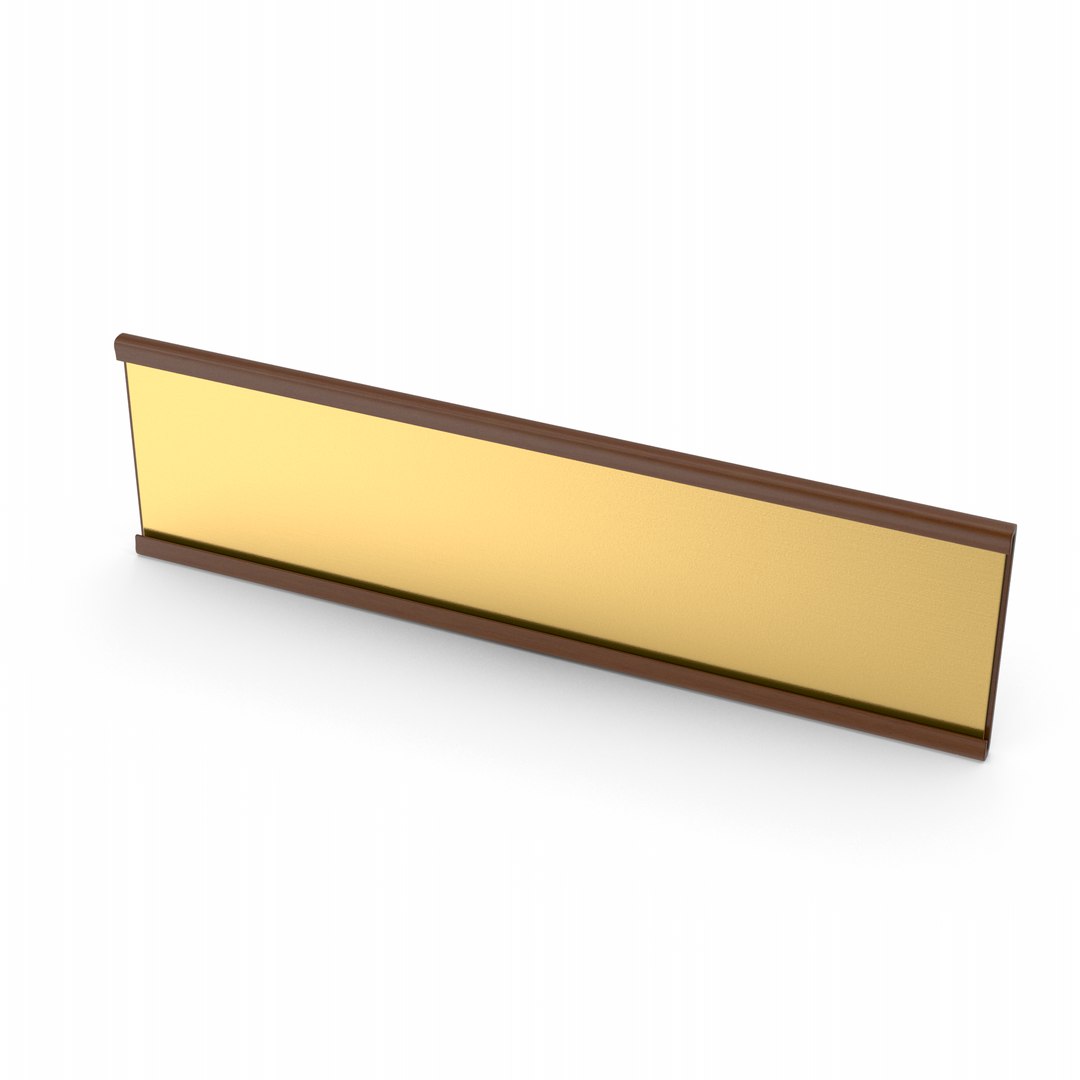 Wall Name Plate 3D - TurboSquid 1838769