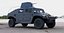 Military Vehicle Humvee Gunner Turret HMMWV Concept Black Color