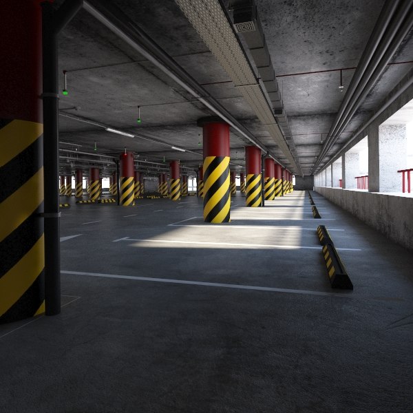 parking scene ready model