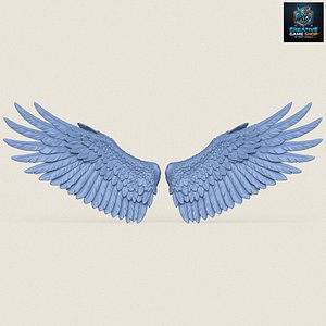 3D Bird Wings Print Ready 3D Model