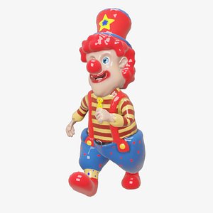 3D clown plastic funny