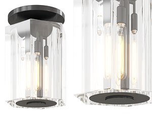 3D Hexagon Flush Mount