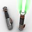 Luke Skywalker Lightsaber 2 Set 3D Models