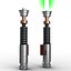 Luke Skywalker Lightsaber 2 Set 3D Models
