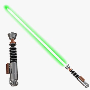 Luke Skywalker Lightsaber 2 Set 3D Models