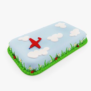 3d model birthday cake