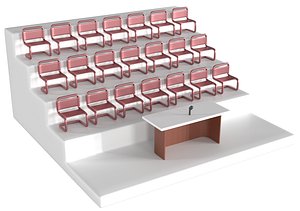 Fabulous Classroom PBR 3D model