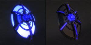 3D Sci-Fi Shield V3 model