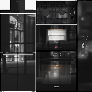 3D Bosch Appliance Collection 17 HBA571BB4 BFR7221B1 PRB3A6I40 DWB66BC60 KMC85LBEA