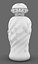 Decorative Perfume Bottle and Cap with Ornamental Leaf Details