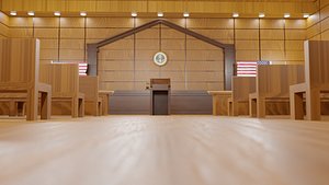 court of law 3D model