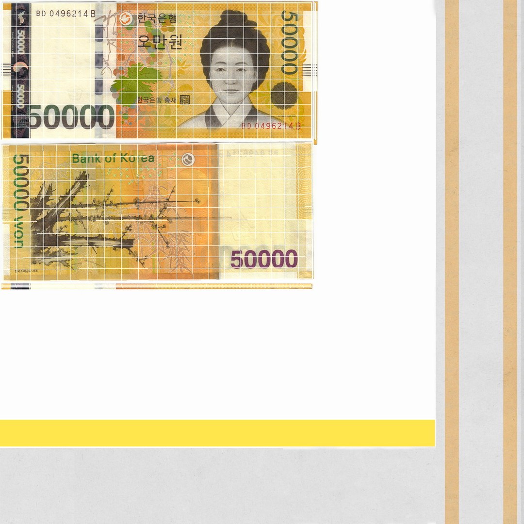 Korea Republic Won KRW 50000 Banknote model https://p.turbosquid.com/ts-thumb/kR/P9hBjz/EP/1729534/jpg/1664546517/1920x1080/fit_q87/b9fd0f983030c2062e8113360e2f30ba58a2b75b/1729534.jpg