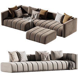 corner sofa ACHILLE modular 3D model
