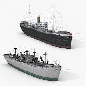 old ships 3D model