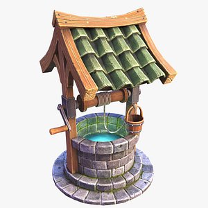stylized wishing 3D model