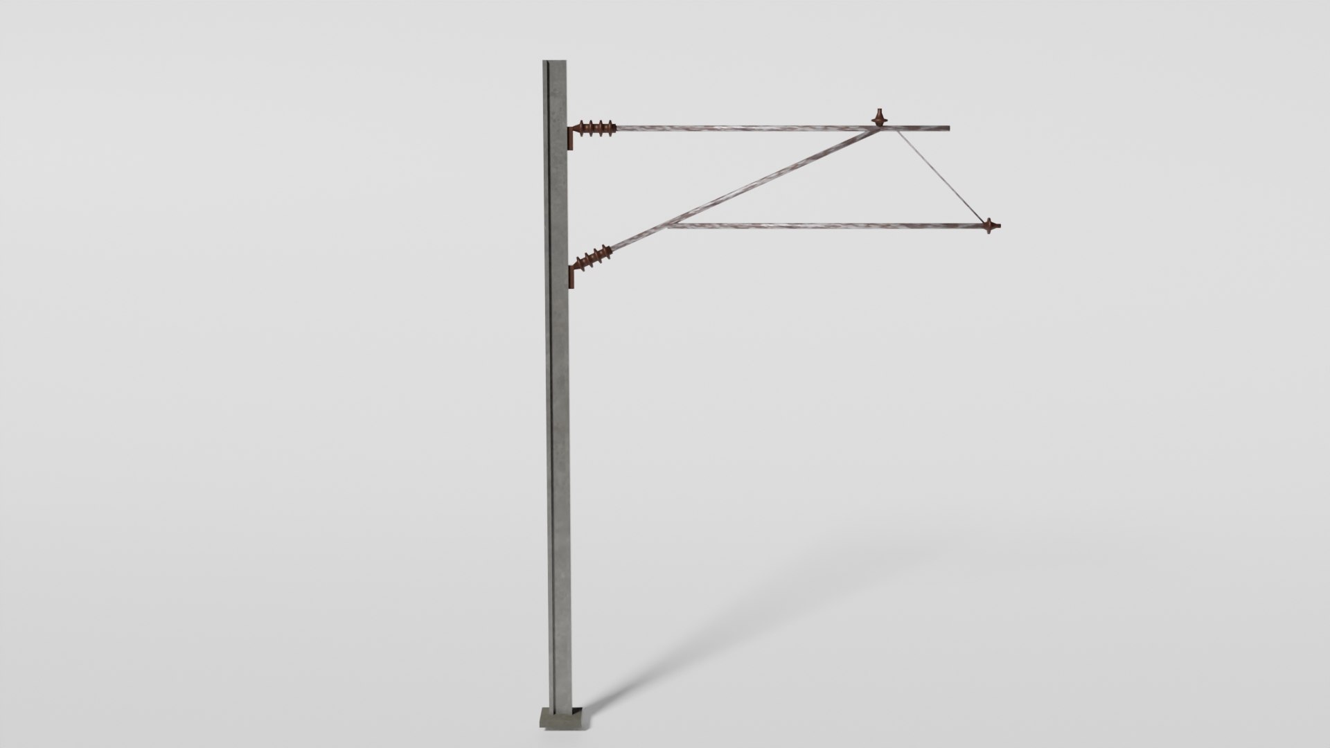 3D Model British Catenary Wire Mast TurboSquid 2051266