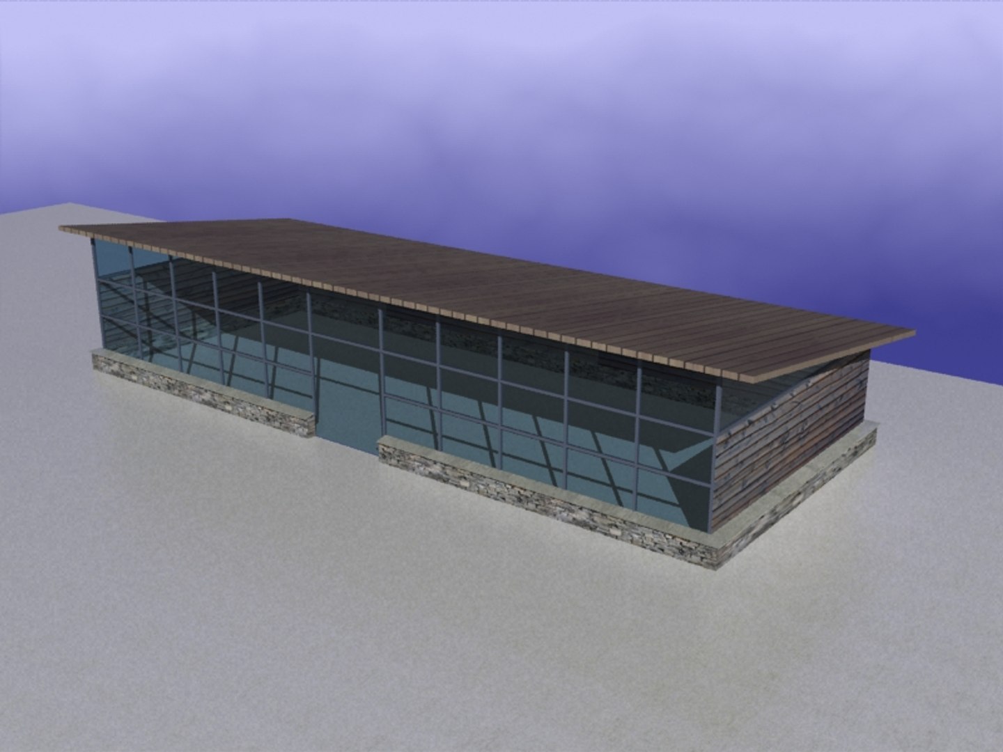 3d model shop building