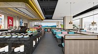 Modern Buffet Restaurant Interior