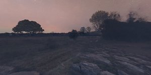 Space Land - HDRI Panoramic Sky - 360 landscape