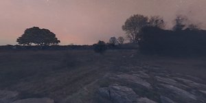 Space Land - HDRI Panoramic Sky - 360 landscape