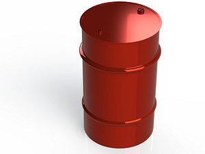 metal barrel 3D model