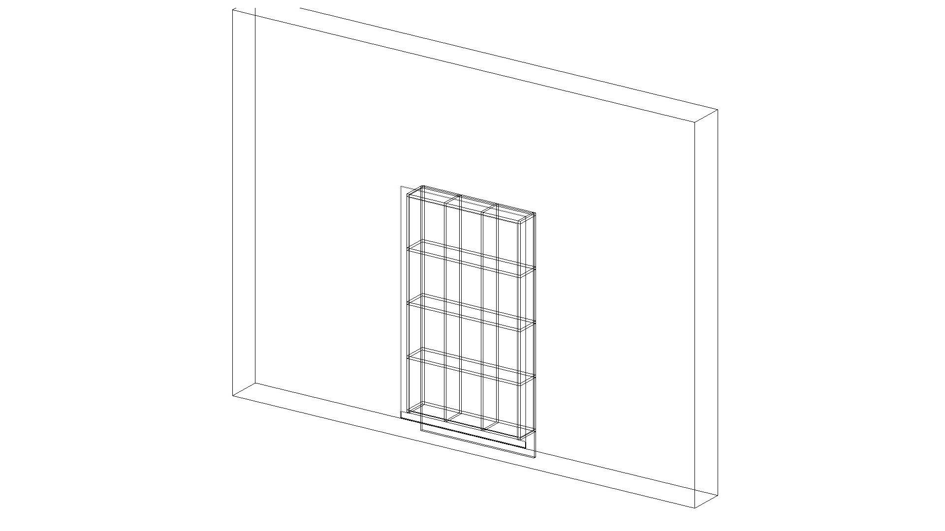 3D Fitted Bookcase Wall Niche TurboSquid 2033016