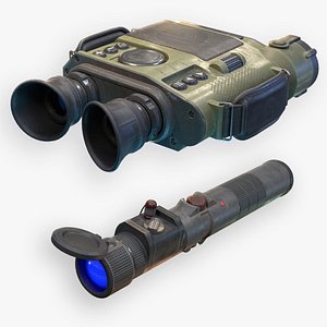 Military Recon Set - Binoculars and Laser Designator 3D