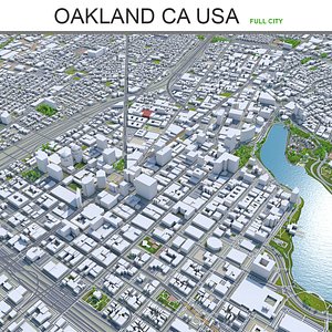 3D city area building
