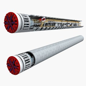 tunnel boring machine tbm 3D model