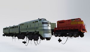 3D Levitating trains