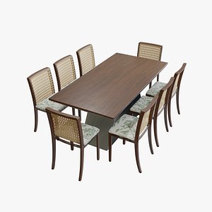 Dinner Table with 6 Chairs