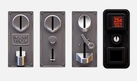 Retro Coin Token Slot Facades