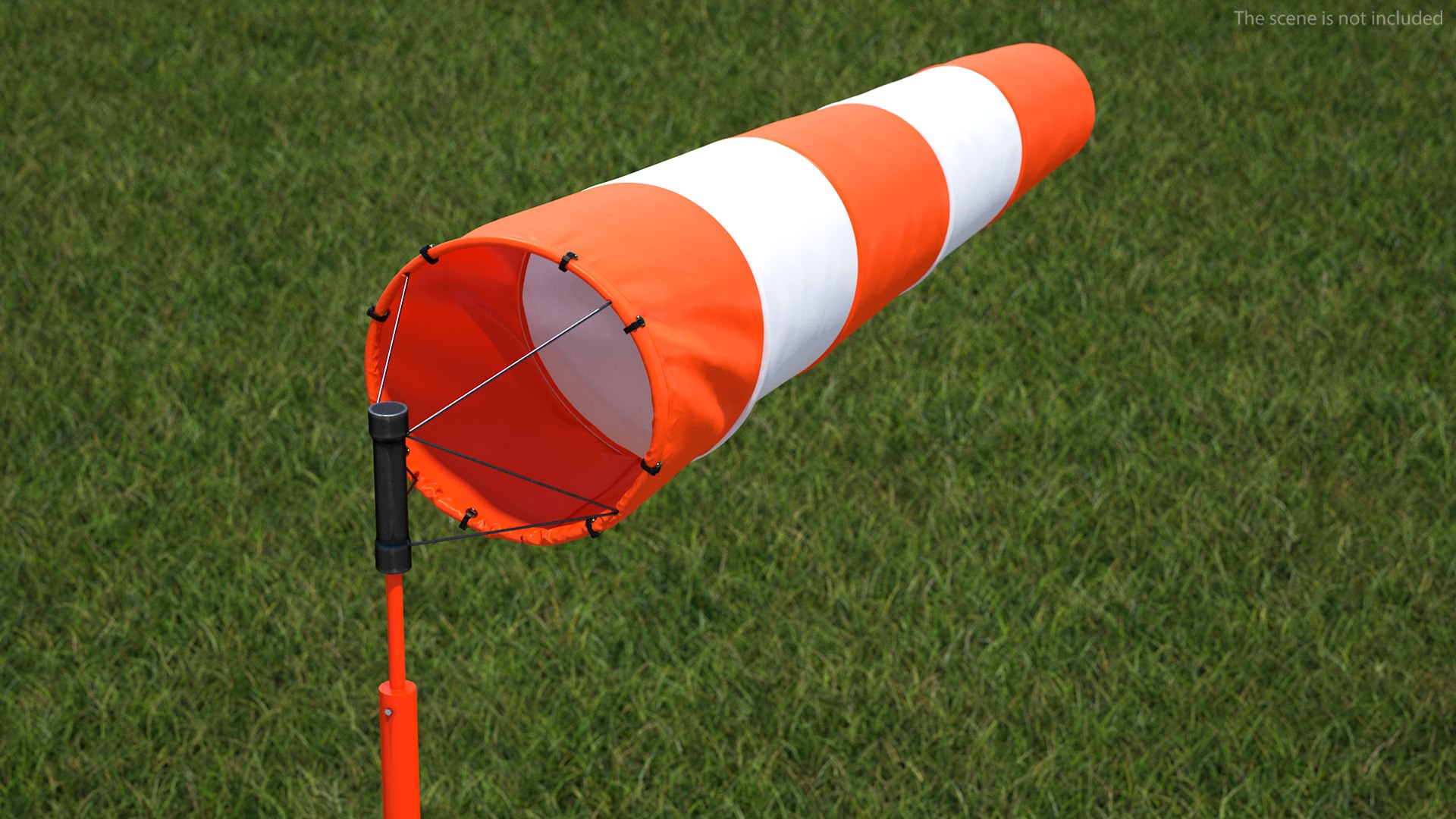 3D Striped Windsock 15 Knots Wind Speed Model TurboSquid 2025461