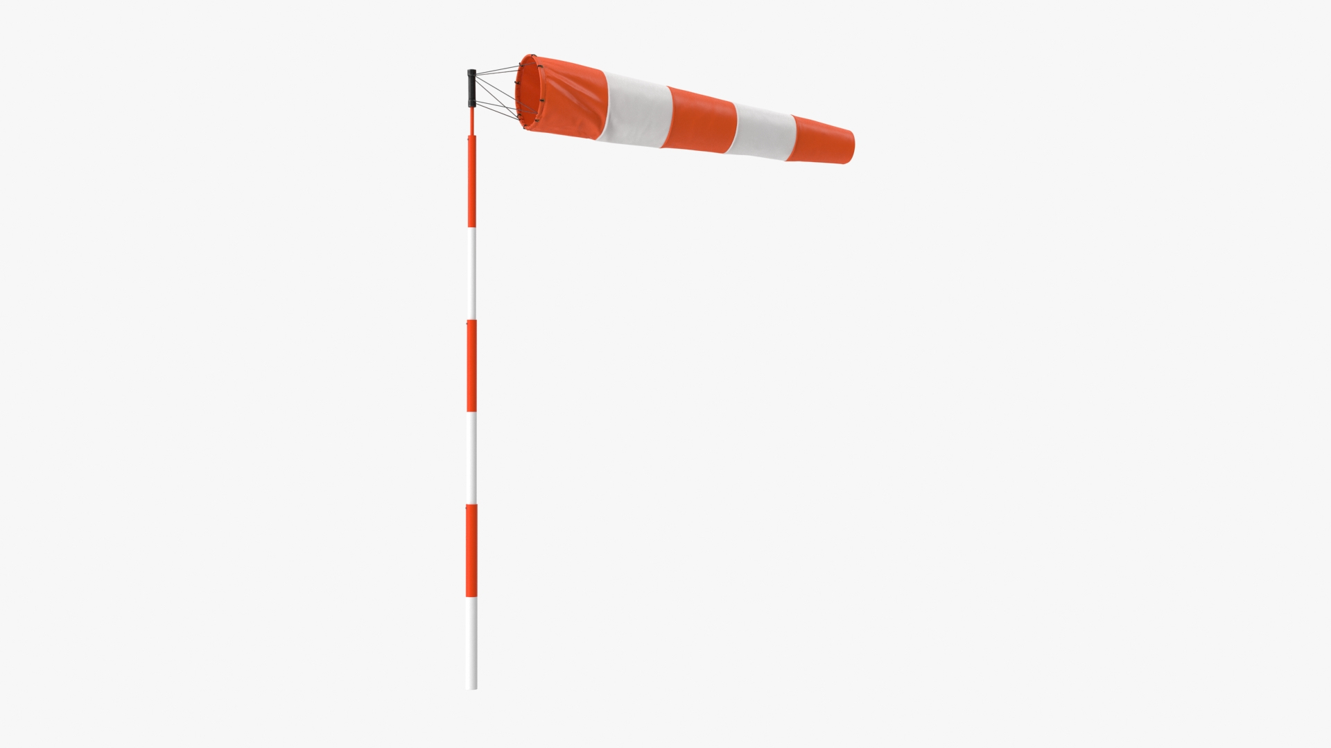 3D Striped Windsock 15 Knots Wind Speed Model TurboSquid 2025461
