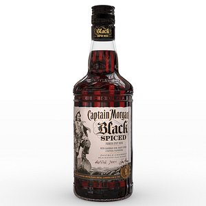 captain morgan black spiced 3D model