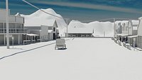 Low Poly Old West Town