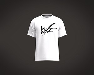 3D Basic T-Shirt Chest Print model