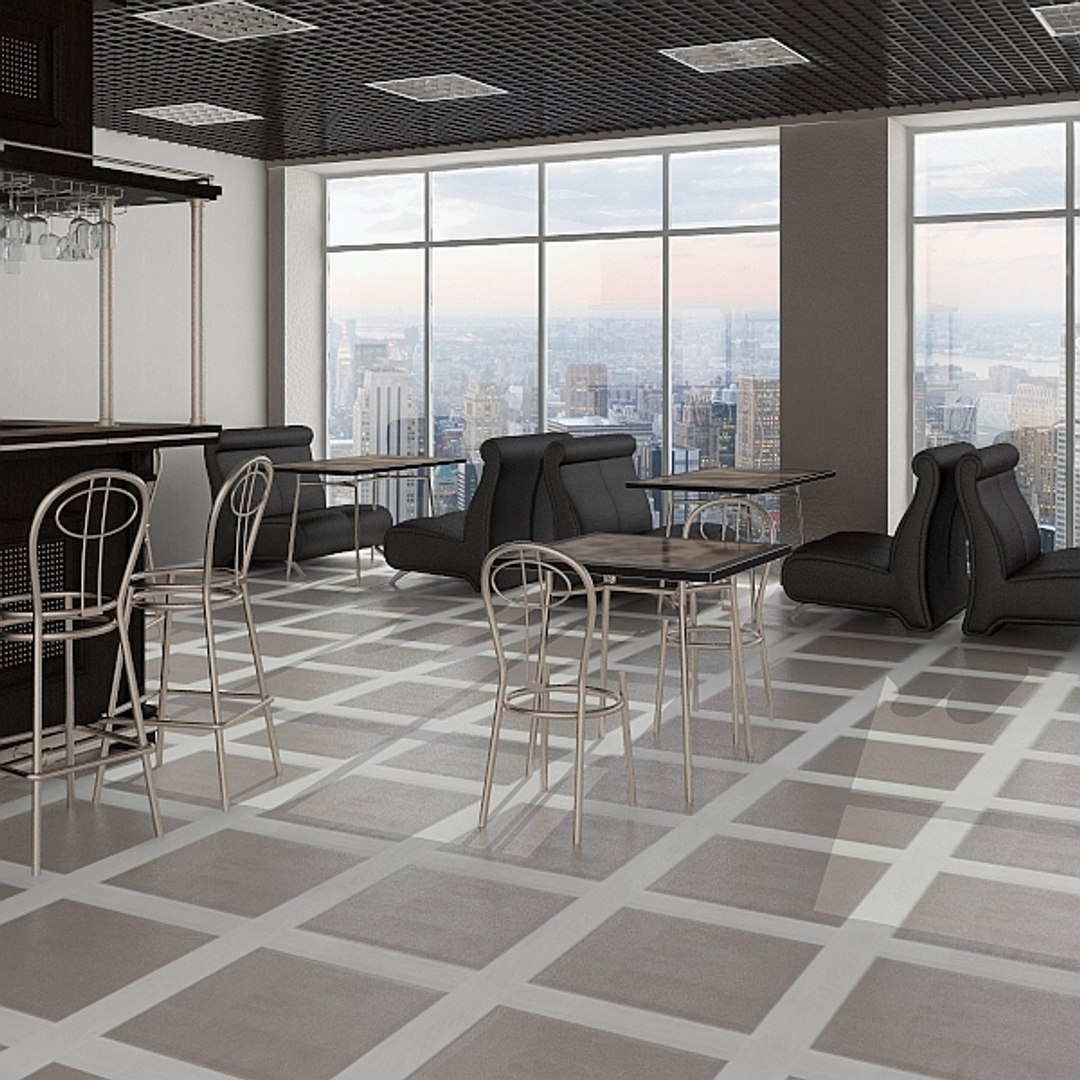 3d Bar Interior
