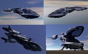 Police Patrol V-1255 Flying Vehicle