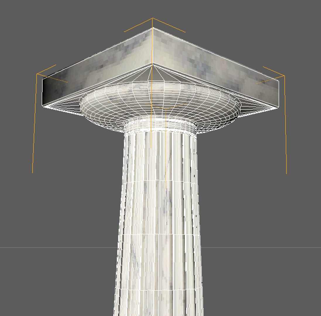 3d Greek Column 7 Doric