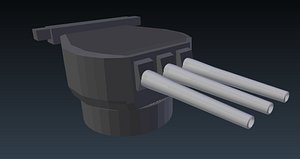 152mm gun turret model